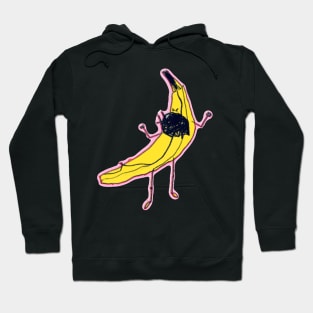 Angry Banana with neon highlights Hoodie